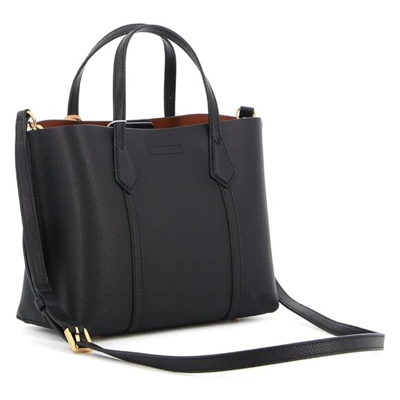 Tory Burch Perry Small Leather Tote – Black - Picture 2 of 8